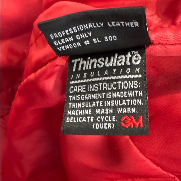 LNR Women's Red Leather Jacket - Picture 7 of 9